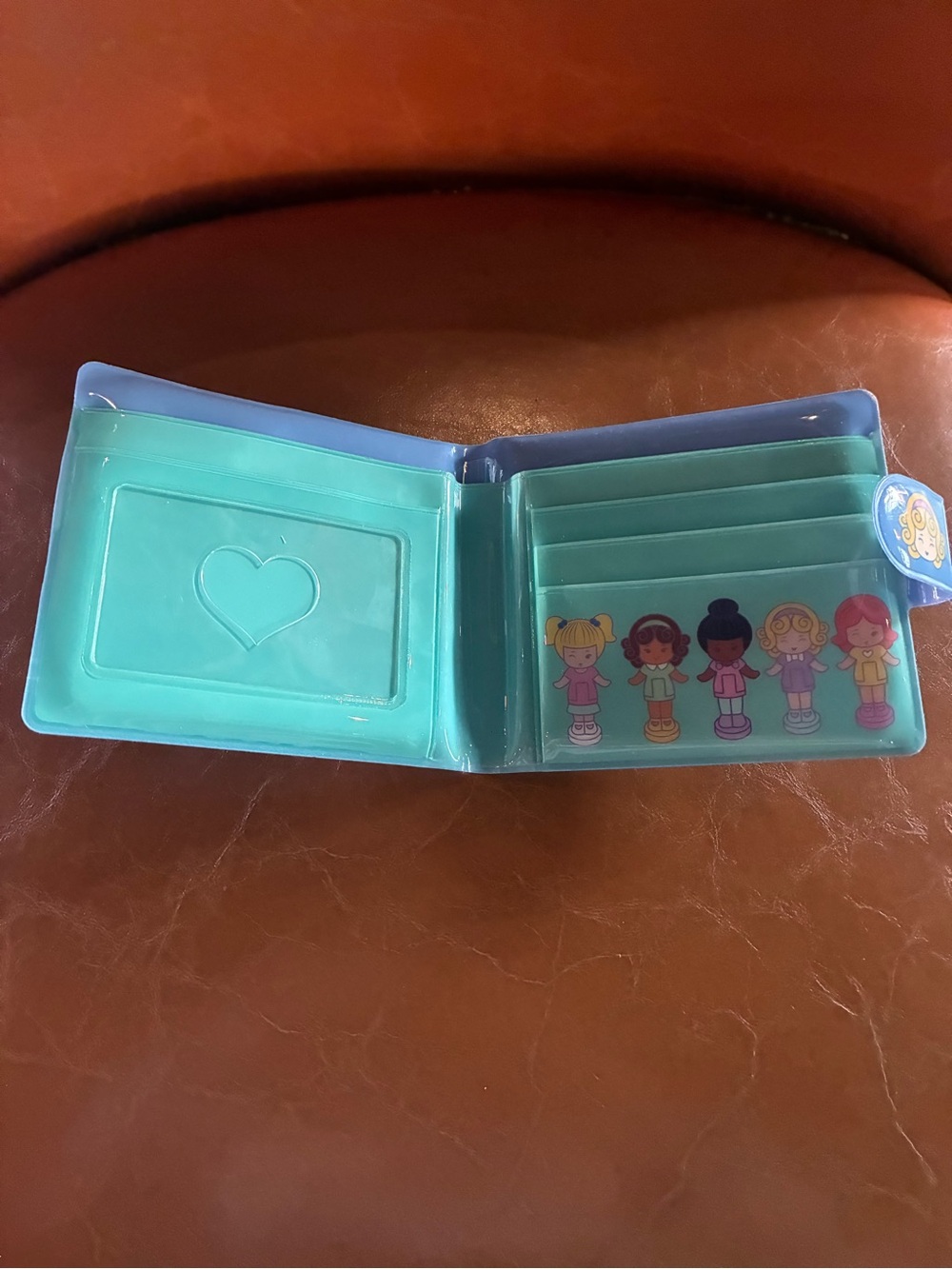 Polly Pocket Blue Vinyl wallet - Picture 5 of 5